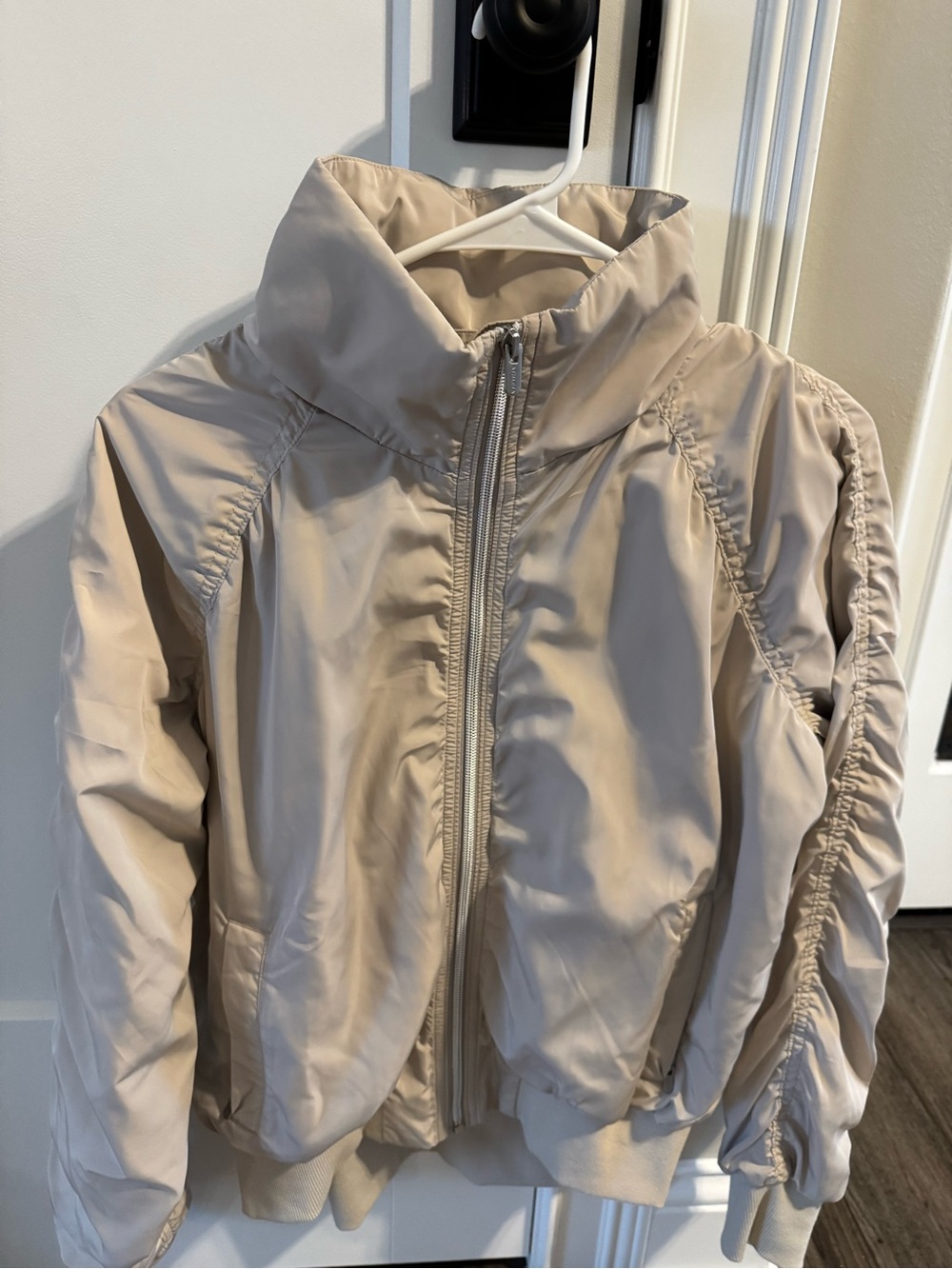 Athleta, Small, Beige Windbreaker Jacket